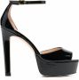 Stuart Weitzman Disco glanzende pumps Zwart - Thumbnail 1