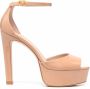 Stuart Weitzman Disco sandalen met plateauzool Bruin - Thumbnail 1