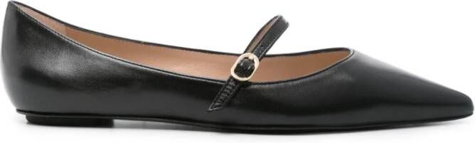 Stuart Weitzman Emilia leren loafers Zwart