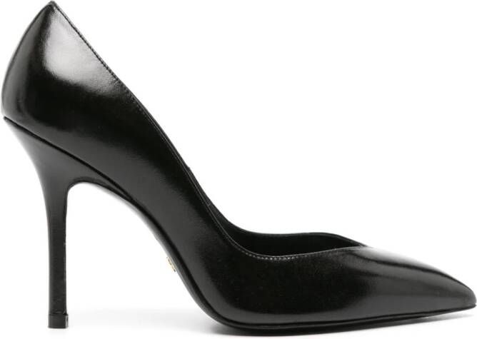 Stuart Weitzman Eva leren pumps Zwart