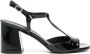 Stuart Weitzman Flareblock 75 mm sandalen Zwart - Thumbnail 1