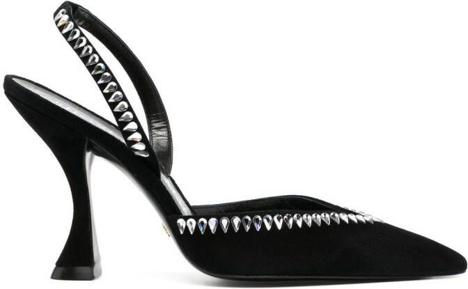 Stuart Weitzman Pumps met puntige neus Zwart