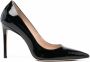 Stuart Weitzman Glanzende pumps Zwart - Thumbnail 1