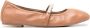 Stuart Weitzman Goldie leren ballerina's Bruin - Thumbnail 1