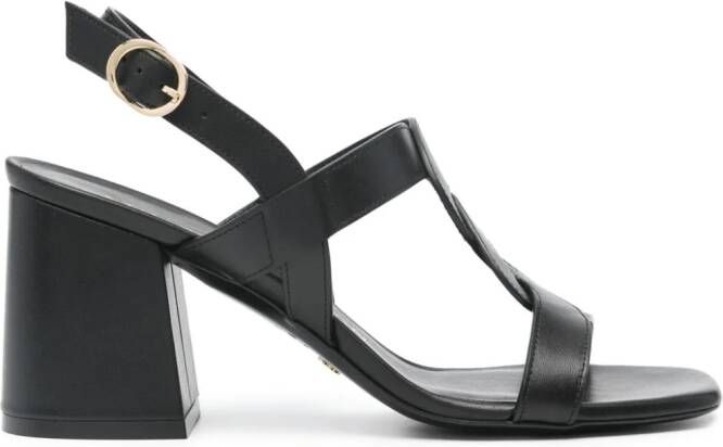 Stuart Weitzman Ibiza leren sandalen Zwart