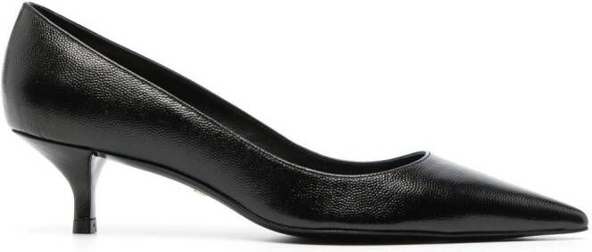 Stuart Weitzman Kitten leren pumps Zwart