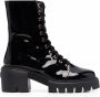 Stuart Weitzman Laarzen met geribbelde zool Zwart - Thumbnail 1