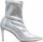 Stuart Weitzman Laarzen met holografisch-effect Grijs - Thumbnail 1