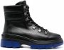 Stuart Weitzman Leren veterlaarzen Blauw - Thumbnail 1