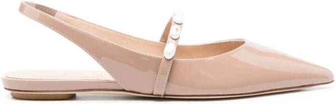 Stuart Weitzman Lakleren pumps Beige