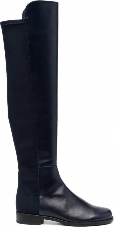 Stuart Weitzman Leren laarzen Blauw