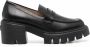 Stuart Weitzman Leren loafers Zwart - Thumbnail 1