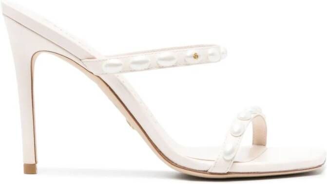 Stuart Weitzman Leren muiltjes Beige