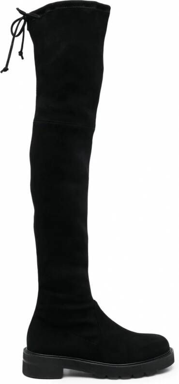 Stuart Weitzman Lowland Lift overknee laarzen Zwart