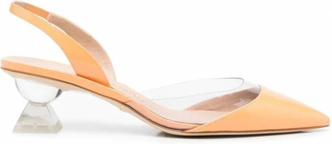 Stuart Weitzman Lucite Sculpt pumps Oranje