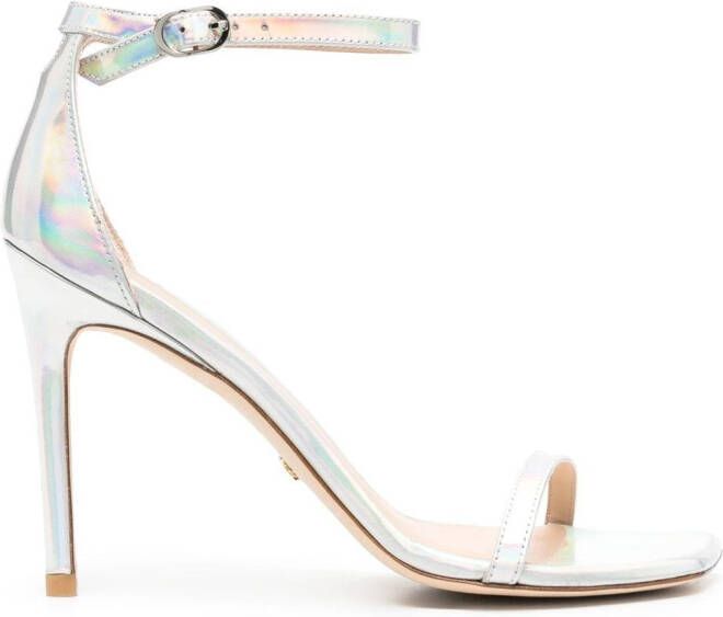 Stuart Weitzman Metallic sandalen Zilver