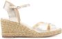 Stuart Weitzman Mirela II 80 mm espadrilles Goud - Thumbnail 1