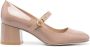 Stuart Weitzman MJ pumps met logoplakkaat Roze - Thumbnail 1