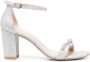 Stuart Weitzman Nearlynude sandalen verfraaid met kristallen Zilver - Thumbnail 1