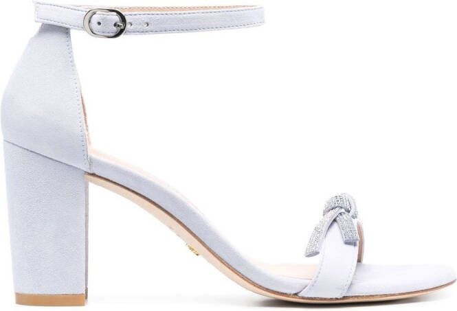 Stuart Weitzman NearlyNude SW sandalen met strik Paars