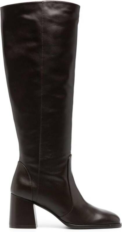 Stuart Weitzman Nola leren knielaarzen Bruin