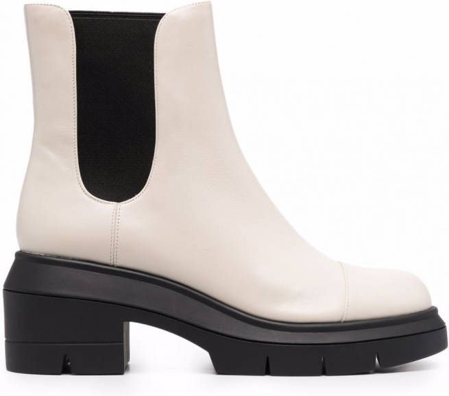 Stuart Weitzman Norah enkellaarzen Beige