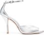 Stuart Weitzman Nudist metallic sandalen Zilver - Thumbnail 1