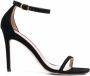 Stuart Weitzman Nudist Curve suède sandalen Zwart - Thumbnail 1