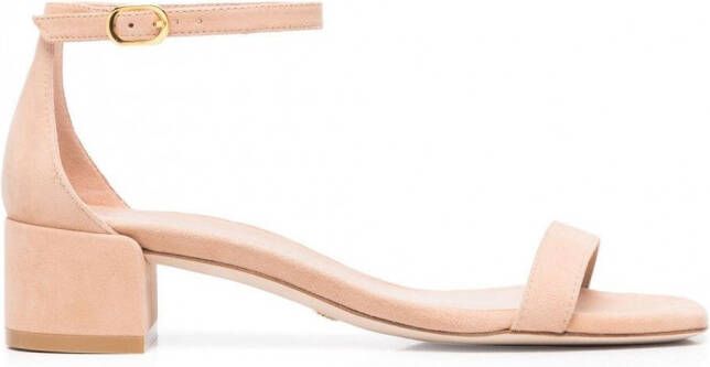 Stuart Weitzman Nudist sandalen met open neus Beige