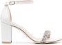 Stuart Weitzman Nudistcurve leren sandalen Wit - Thumbnail 1