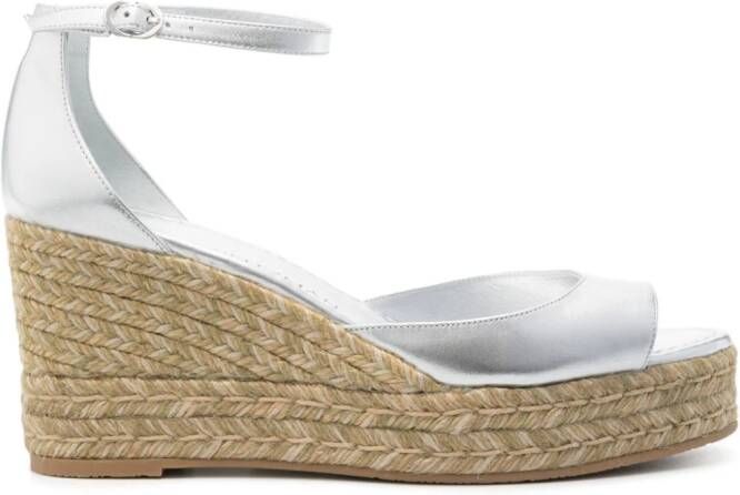 Stuart Weitzman Nudistia 90 espadrilles Zilver