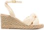 Stuart Weitzman Espadrilles met sleehak Beige - Thumbnail 1