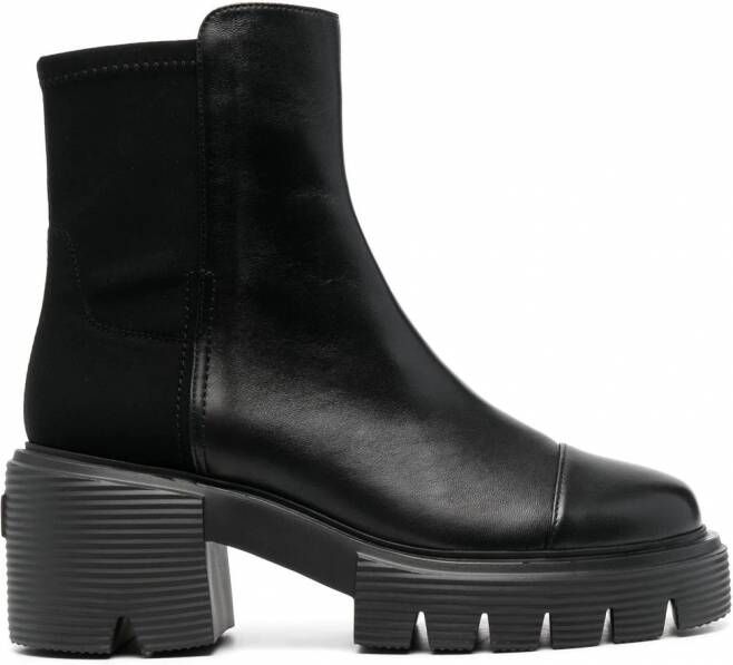 Stuart Weitzman Soho enkellaarzen Zwart