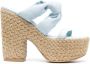 Stuart Weitzman Playa Sohigh 145 geknoopte sandalen Blauw - Thumbnail 1