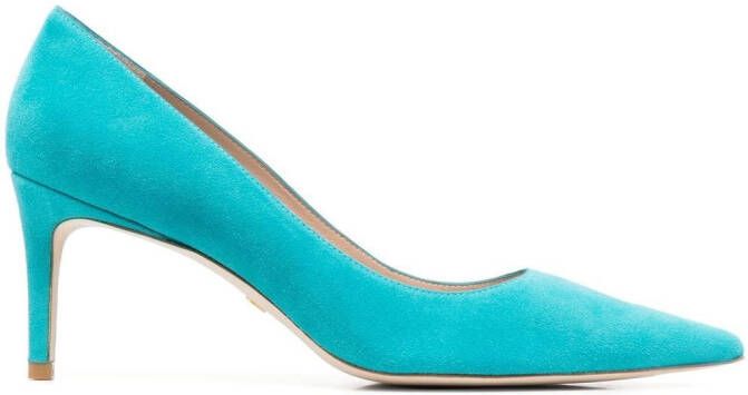 Stuart Weitzman Suède pumps Blauw