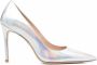 Stuart Weitzman Pumps met holografisch effect Zilver - Thumbnail 1