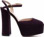 Stuart Weitzman Pumps met plateauzool Paars - Thumbnail 1