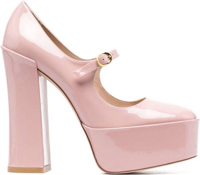 Stuart Weitzman Pumps met ronde neus Roze