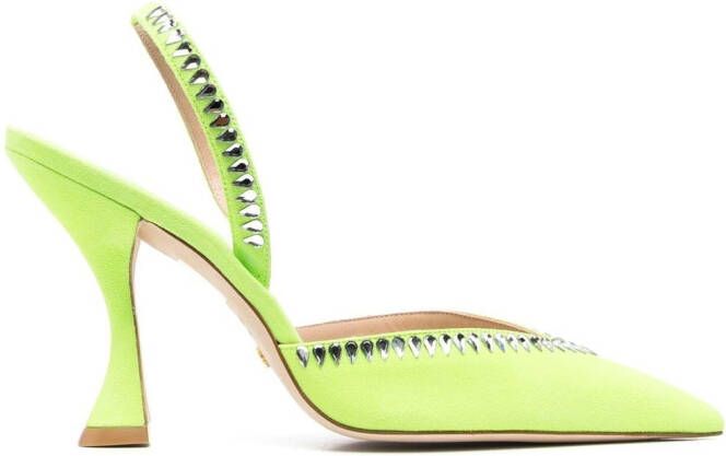 Stuart Weitzman Pumps verfraaid met kristallen Groen