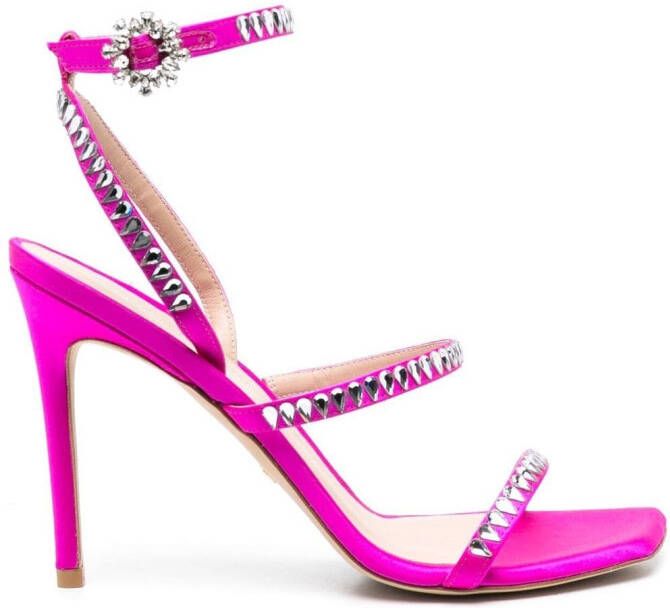 Stuart Weitzman Pumps verfraaid met kristallen Roze