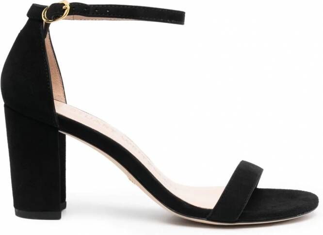 Stuart Weitzman Sandalen met blokhak Zwart