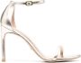 Stuart Weitzman Sandalen met open neus Goud - Thumbnail 1