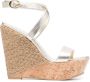 Stuart Weitzman Sandalen met open neus Goud - Thumbnail 1