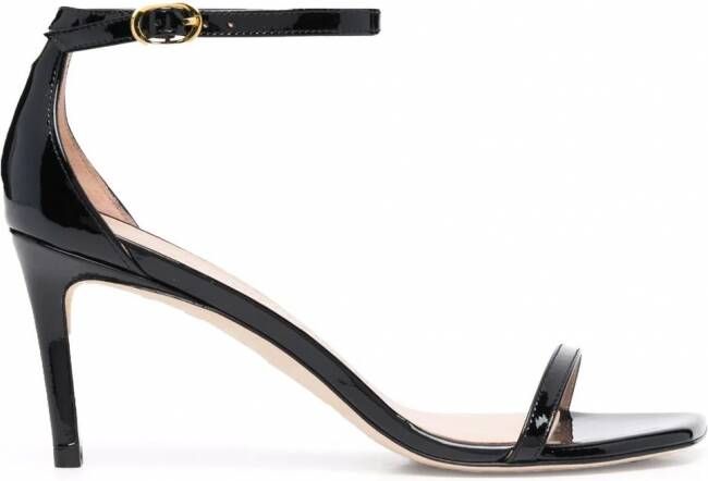 Stuart Weitzman Sandalen met open neus Zwart