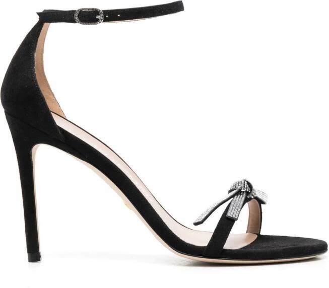 Stuart Weitzman Sandalen met plateauzolen Zwart