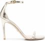 Stuart Weitzman Sandalen met slangenhuid-effect Geel - Thumbnail 1