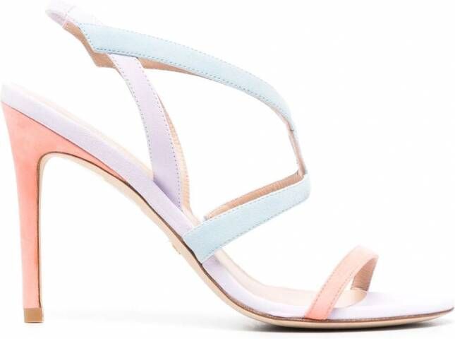 Stuart Weitzman Sandalen met vlakken Paars