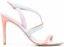 Stuart Weitzman Sandalen met vlakken Paars - Thumbnail 1