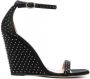 Stuart Weitzman Sandalen verfraaid met kristal Zwart - Thumbnail 1