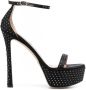 Stuart Weitzman Sandalen verfraaid met kristallen Zwart - Thumbnail 1